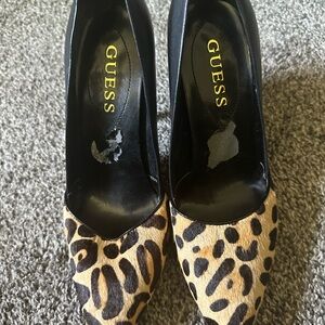 GUESS Women's Leopard Print Heels